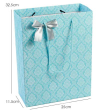 Printed Paper Shopping Gift Bag with Butterfly Ornament
